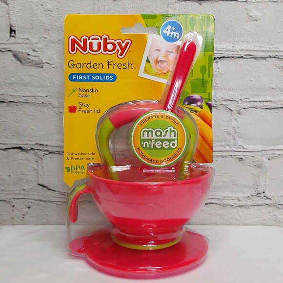 NUBY 'GARDEN FRESH MASH~N~FEED' BOWL & STORAGE - Picture 16 of 16